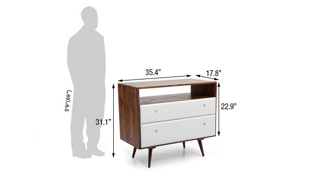 ROSELL DESK AND CHEST OF DRAWERS STUDY SET
